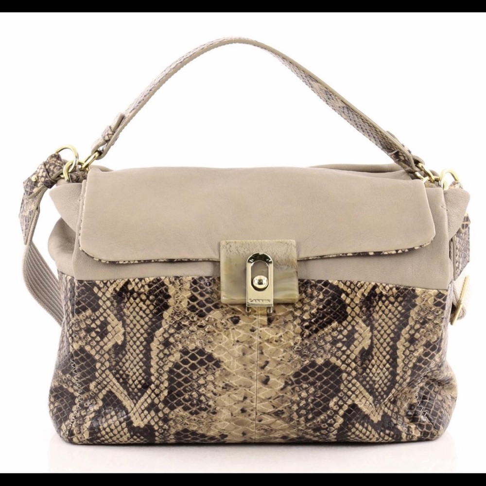 Lanvin Womans Satchel Style Purse